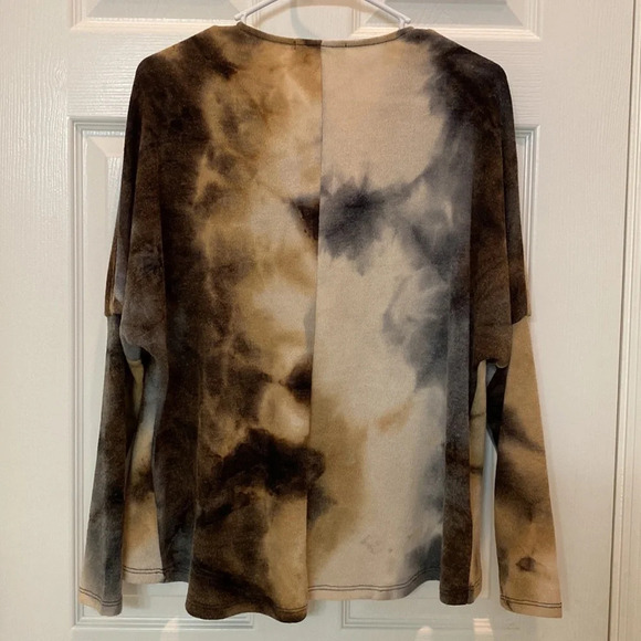 Everleigh Anthropologie Tie Dye Cowl Neck Sweater Size XS - Picture 2 of 6